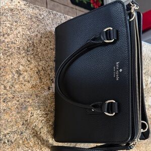 Kate Spade Black Pebbled Satchel